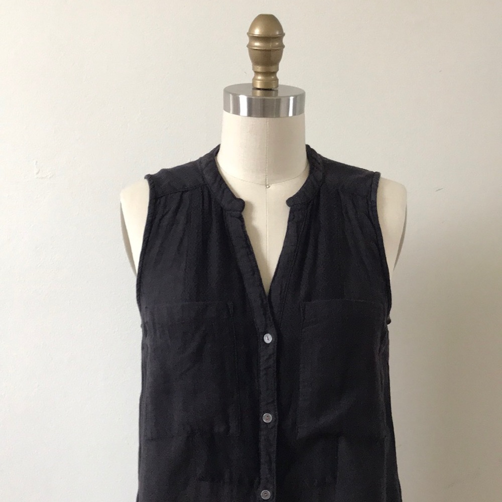Anthropologie Holding Horses Black Sheer Tunic